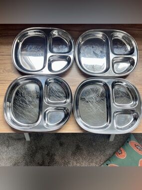 Stainless Steel Portioned Plate Bundle